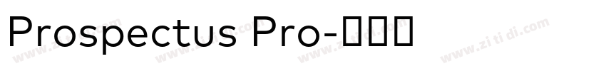 Prospectus Pro字体转换